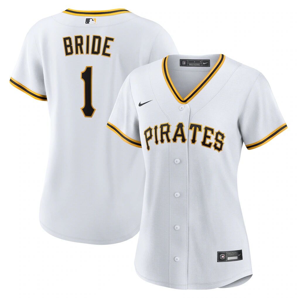 Pittsburgh Pirates Nike Women's #1 Bride Home Replica Jersey