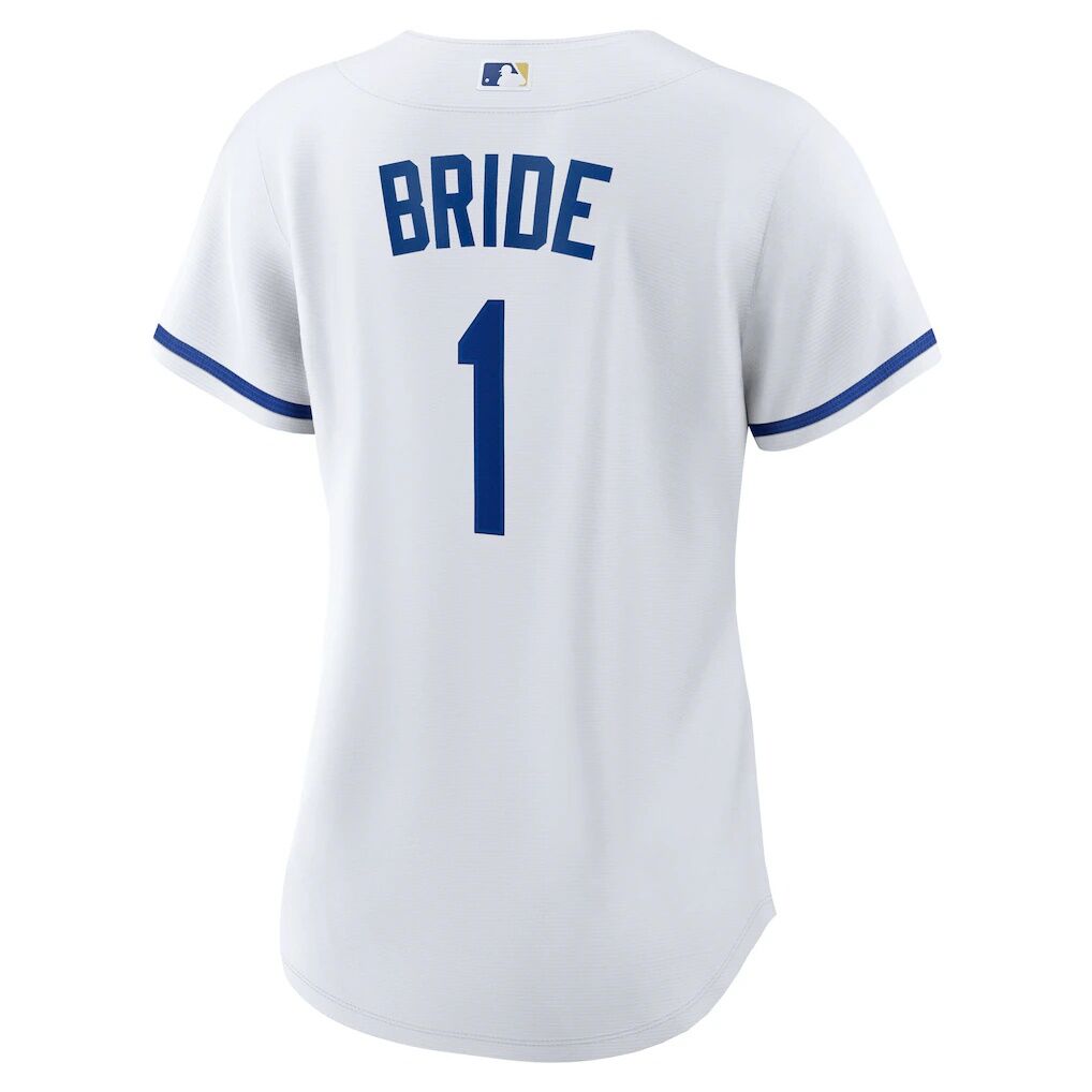 Kansas City Royals Nike Women's #1 Bride Home Replica Jersey