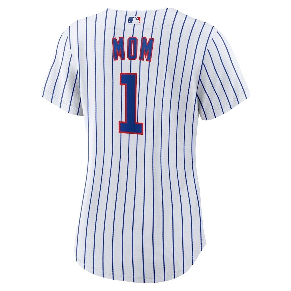 Chicago Cubs Nike Women's #1 Mom Home Replica Jersey