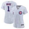 Chicago Cubs Nike Women's #1 Bride Home Replica Jersey - White - Front View