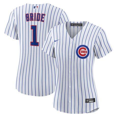 Chicago Cubs Nike Women's #1 Bride Home Replica Jersey