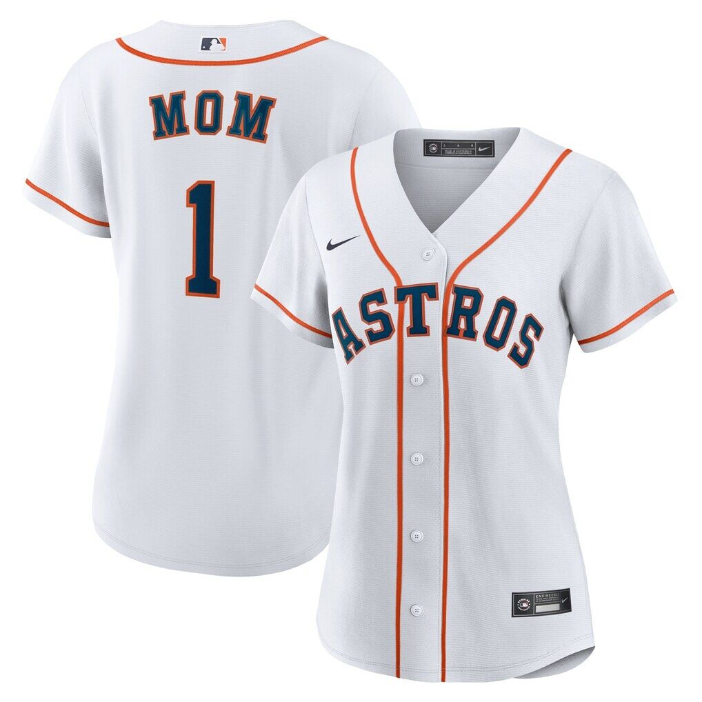 Houston Astros Nike Women’s #1 Mom Home Replica Jersey