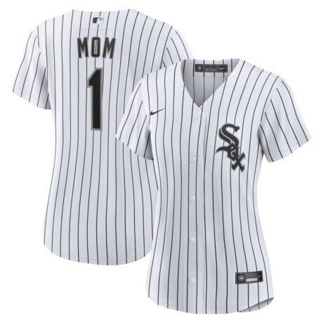 Chicago White Sox Nike Women's #1 Mom Home Replica Jersey - White - Front View