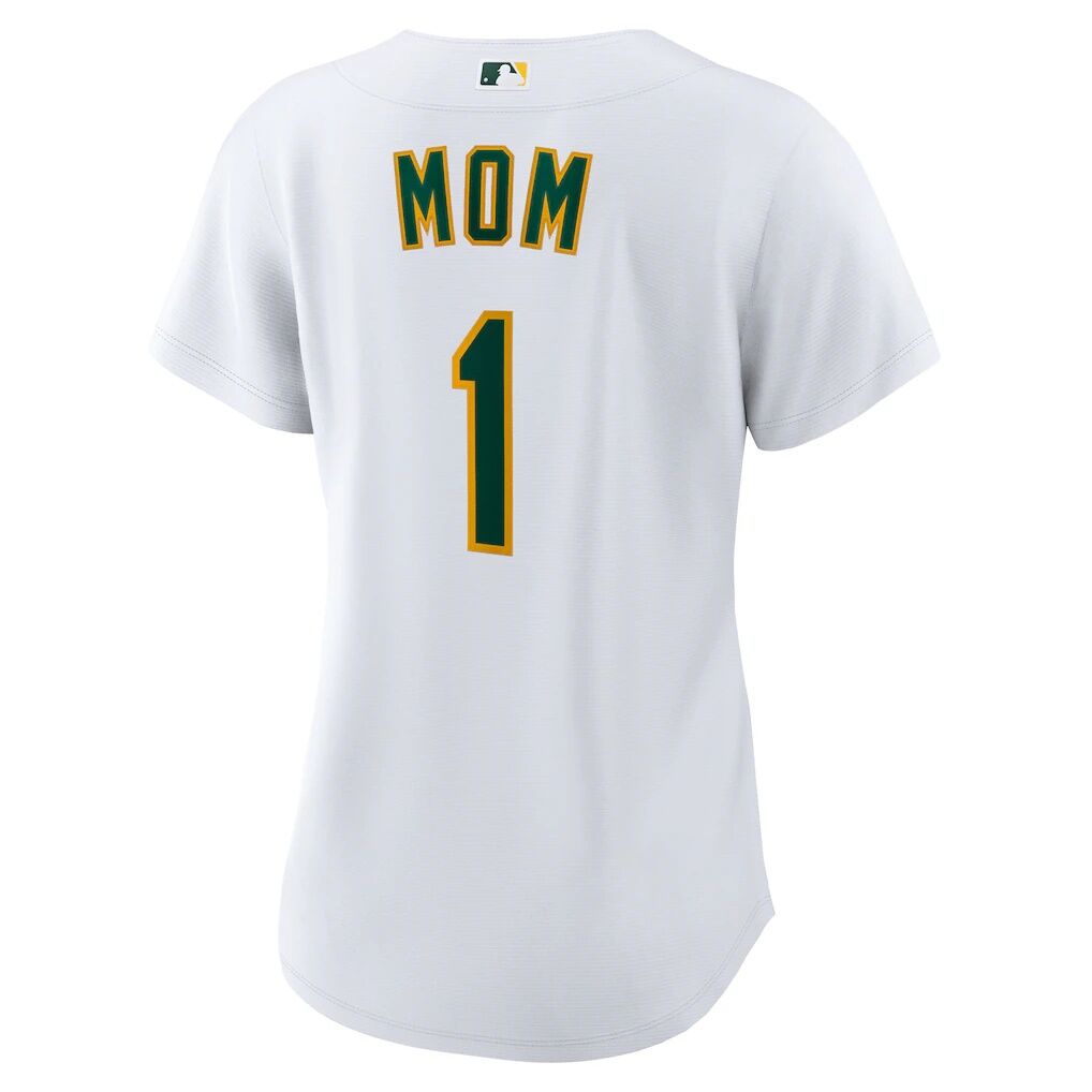 Athletics Nike Women's #1 Mom Home Replica Jersey