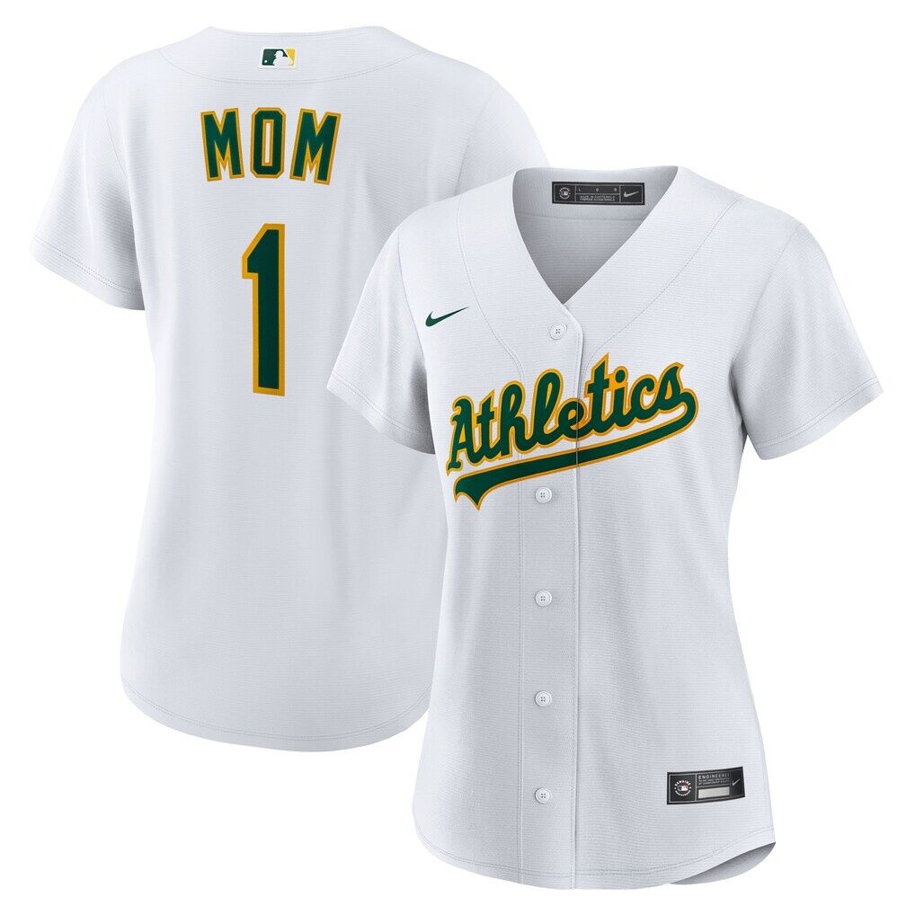 Athletics Nike Women's #1 Mom Home Replica Jersey