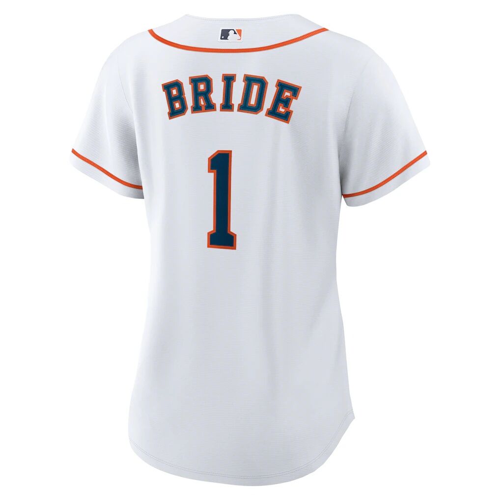 Houston Astros Nike Women’s #1 Bride Home Replica Jersey