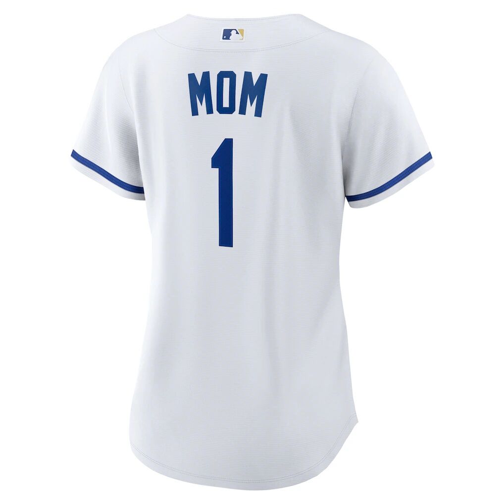 Kansas City Royals Nike Women's #1 Mom Home Replica Jersey