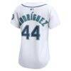 Julio Rodríguez Seattle Mariners Nike Women's Home Limited Jersey - White - Detail View