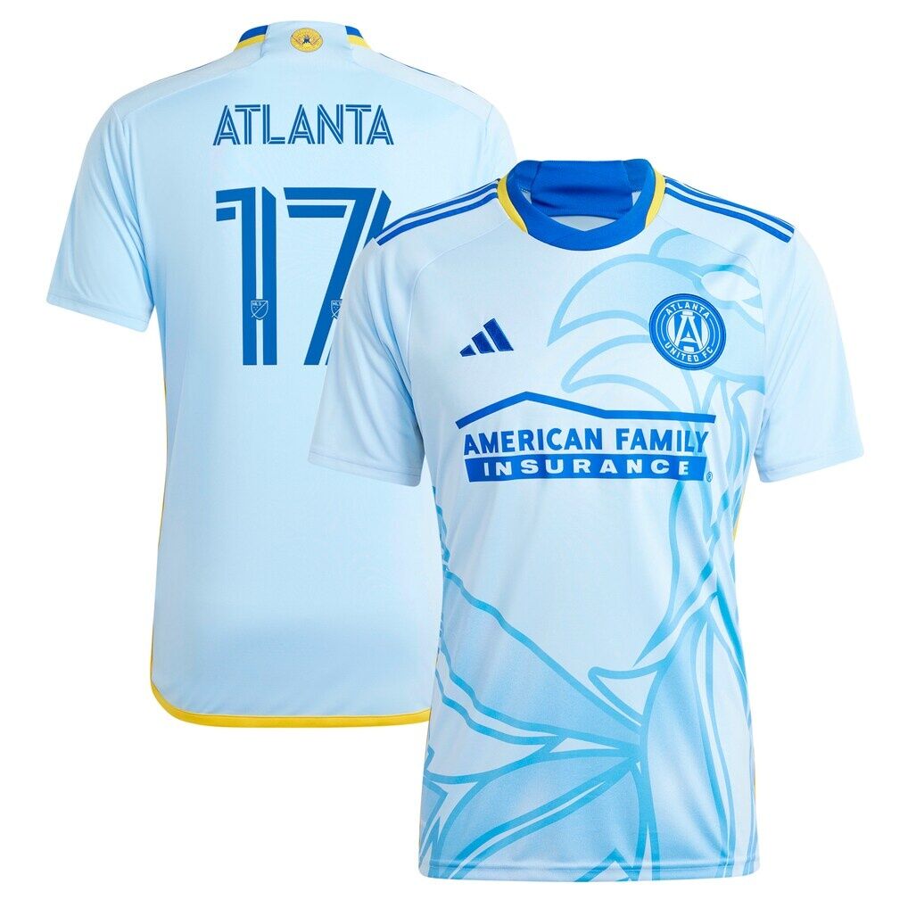 #17 Atlanta United FC adidas 2024 The Resurgens Kit Replica Player Jersey – Light Blue