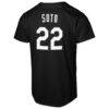 Juan Soto New York Mets Nike Youth Replica Fashion Jersey - Black - Detail View