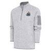 Newcastle United Antigua Elevate Quarter-Zip Pullover - - Front View