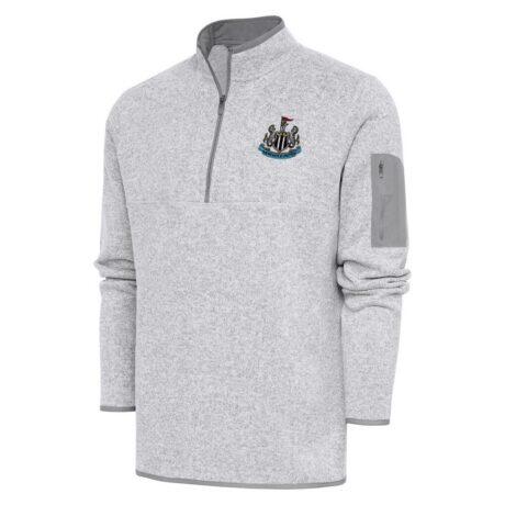 Newcastle United Antigua Elevate Quarter-Zip Pullover - - Front View