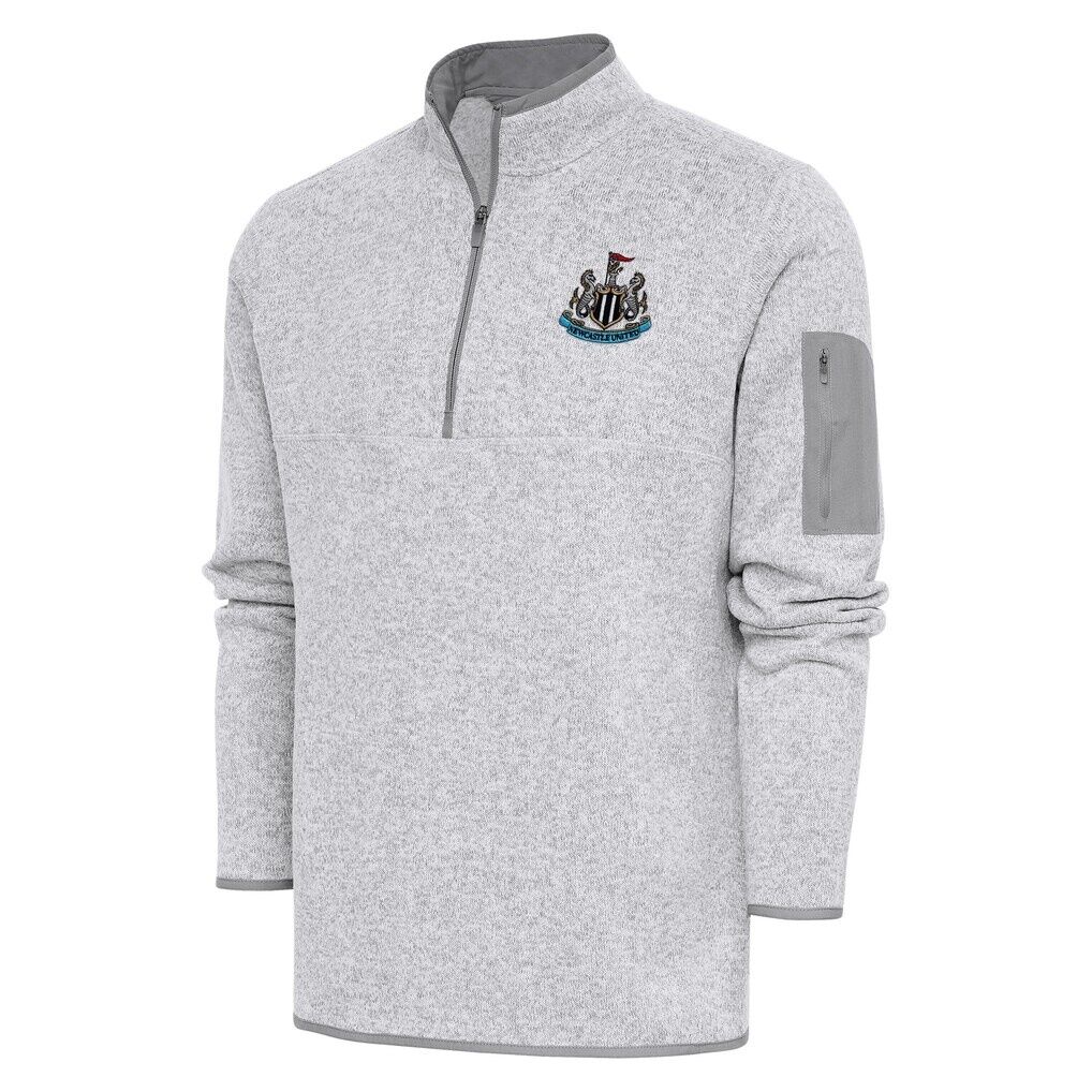 Newcastle United Antigua Elevate Quarter-Zip Pullover - Heather Gray