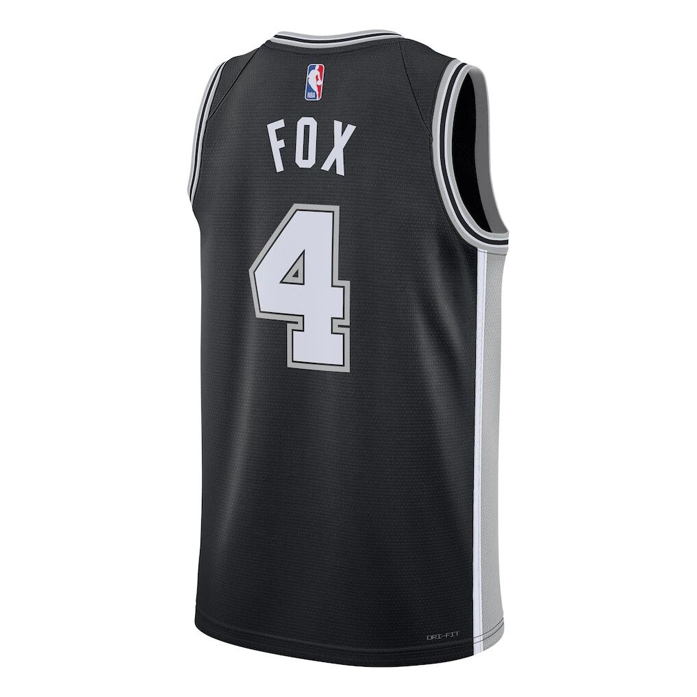 De'Aaron Fox San Antonio Spurs Nike Unisex Swingman Player Jersey - Icon Edition