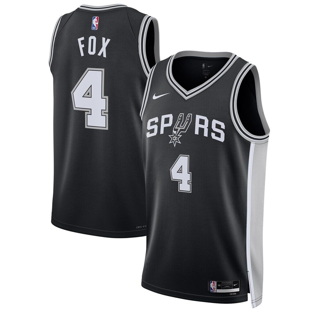 De'Aaron Fox San Antonio Spurs Nike Unisex Swingman Player Jersey - Icon Edition