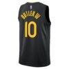 Jimmy Butler Golden State Warriors Jordan Brand Unisex Swingman Jersey - Black - Detail View