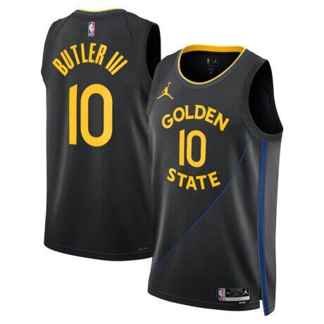 Jimmy Butler Golden State Warriors Jordan Brand Unisex Swingman Jersey - Black - Front View