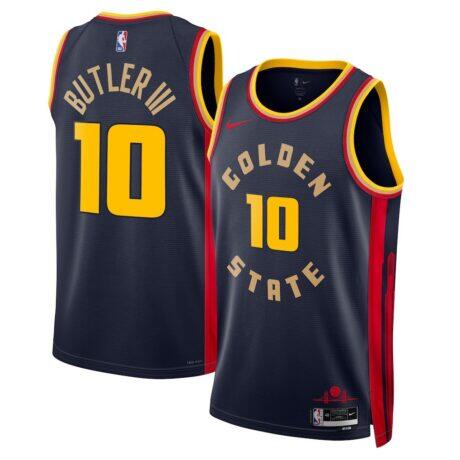 Jimmy Butler Golden State Warriors Nike Unisex Swingman Jersey - Navy - Front View