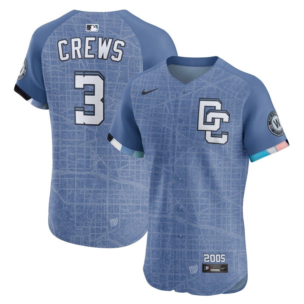 Dylan Crews Washington Nationals Nike 2025 City Connect Elite Player Jersey