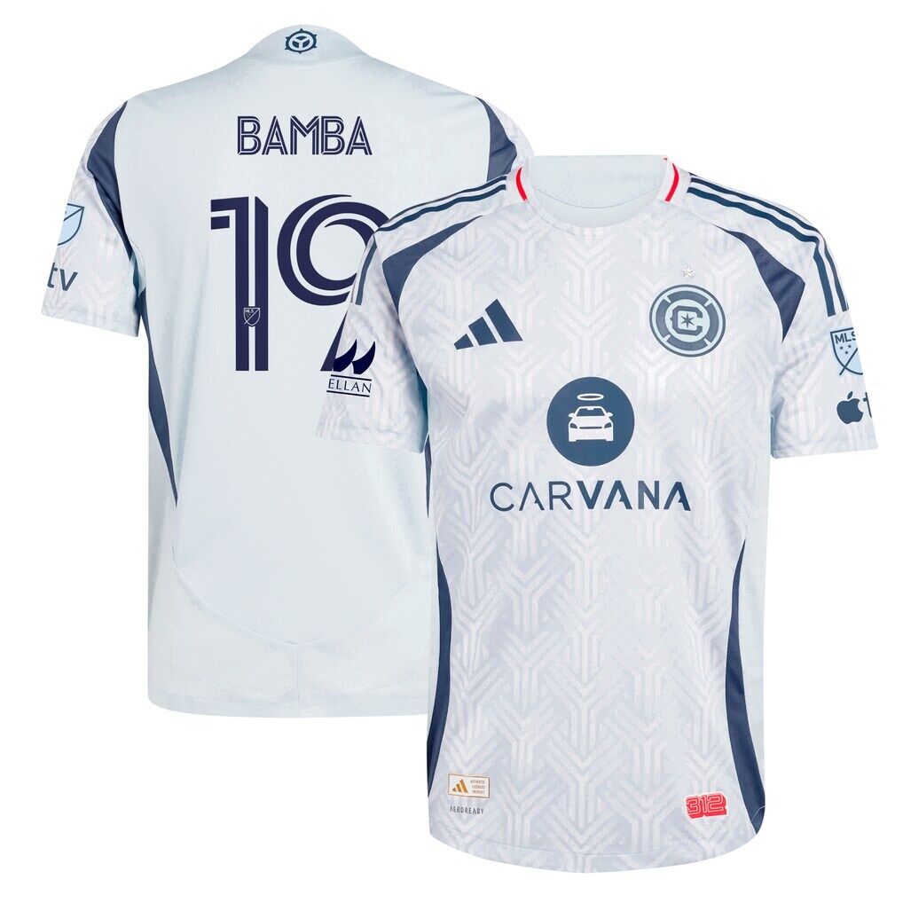 Jonathan Bamba Chicago Fire adidas 2025 The Municipal Kit Authentic Player Jersey - Light Blue