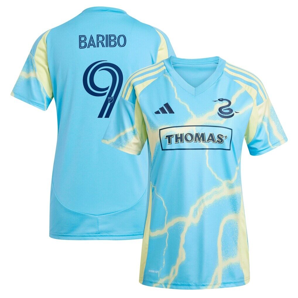Tai Baribo Philadelphia Union adidas Women's 2025 The Voltage Kit Replica Player Jersey