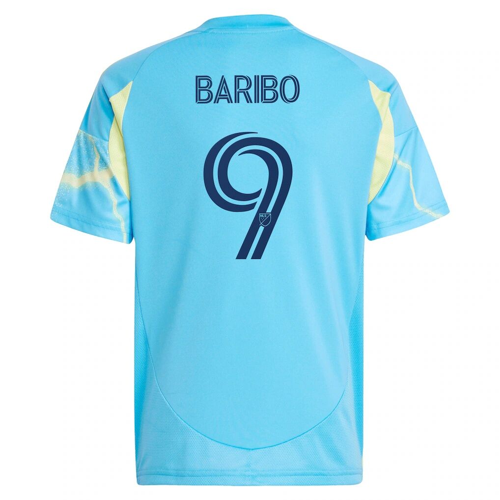 Tai Baribo Philadelphia Union adidas Youth 2025 The Voltage Kit Replica Player Jersey