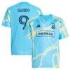 Tai Baribo Philadelphia Union adidas Youth 2025 The Voltage Kit Replica Player Jersey - Blue - Front View