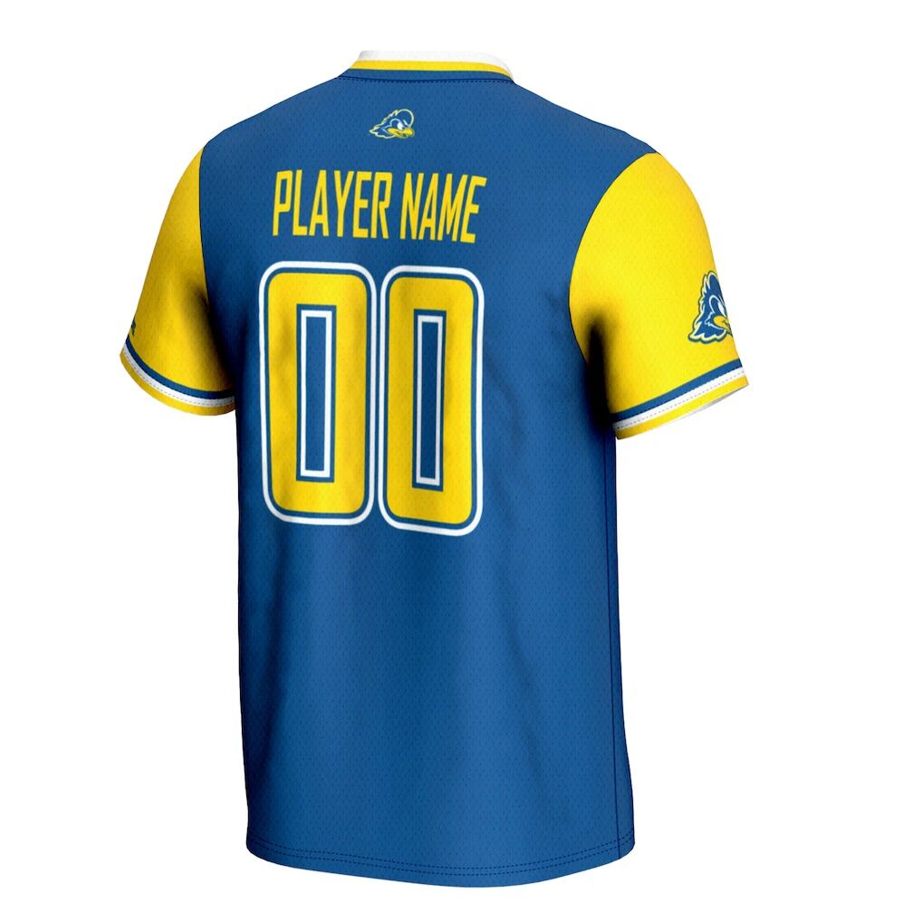 Delaware Fightin' Blue Hens GameDay Greats Unisex NIL Pick-A-Player Lightweight Softball Jersey - Royal