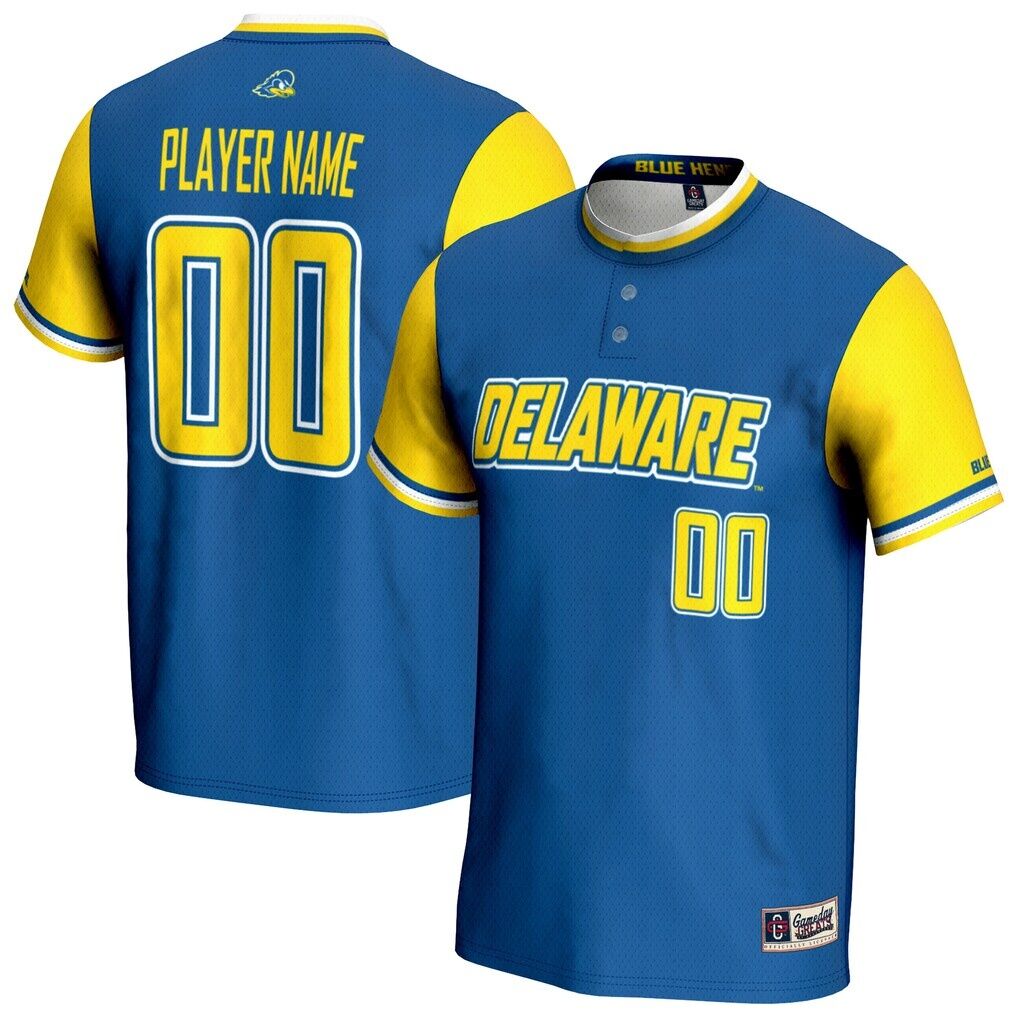 Delaware Fightin' Blue Hens GameDay Greats Unisex NIL Pick-A-Player Lightweight Softball Jersey - Royal