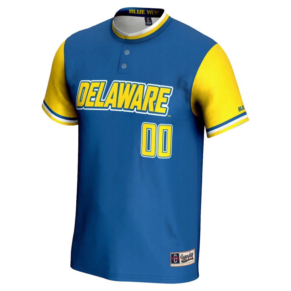 Delaware Fightin' Blue Hens GameDay Greats Unisex NIL Pick-A-Player Lightweight Softball Jersey - Royal