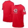 Elly De La Cruz Cincinnati Reds New Era Design Lab Name & Number T-Shirt - Red - Front View