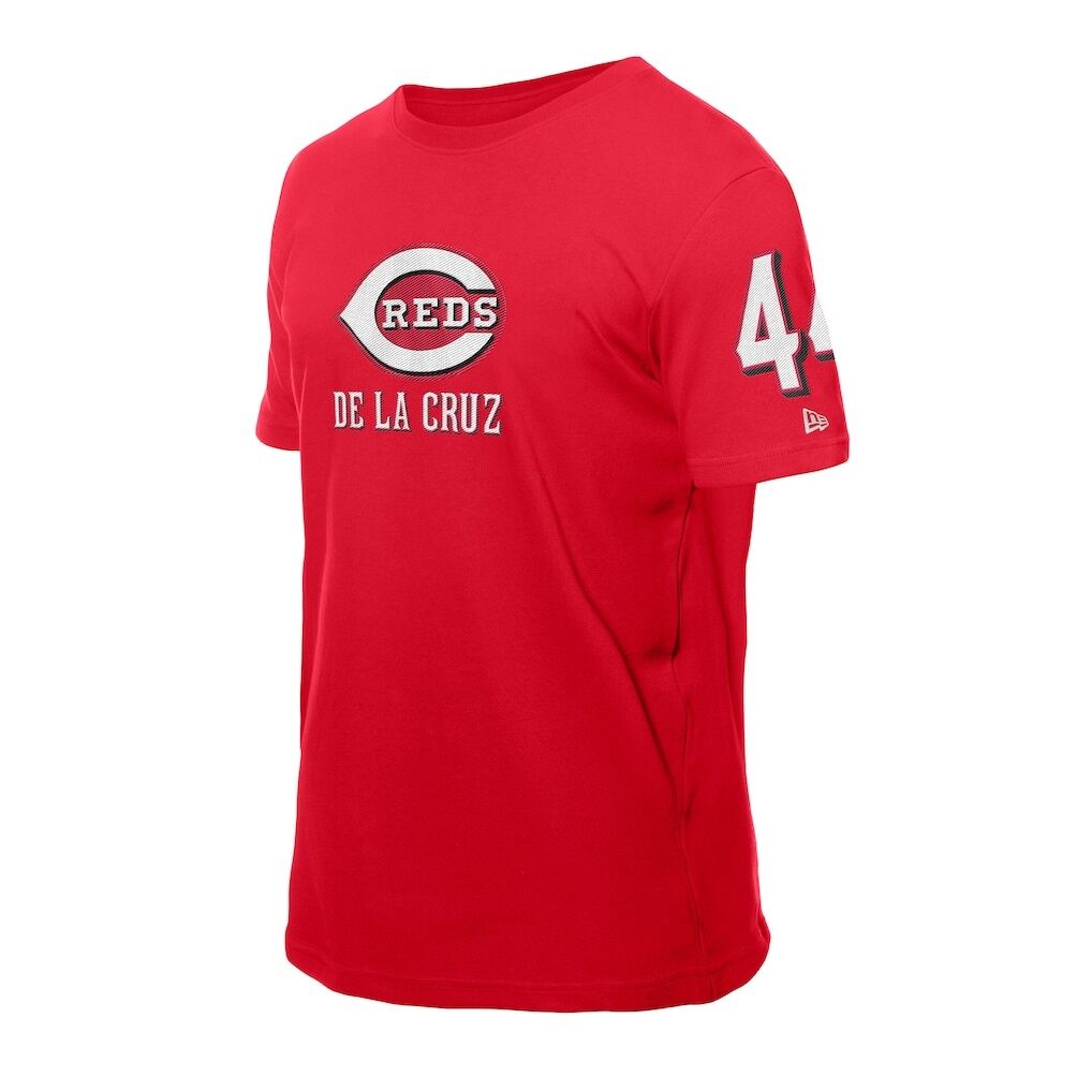 Elly De La Cruz Cincinnati Reds New Era Design Lab Name & Number T-Shirt