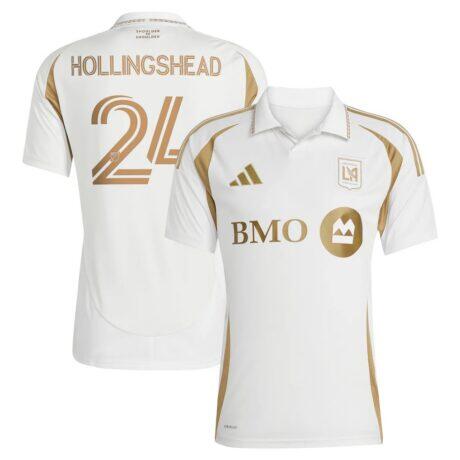 Ryan Hollingshead LAFC adidas 2025 Secondary Replica Player Jersey - White - Front View