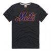 New York Mets Homage Hyper Local Tri-Blend T-Shirt - Charcoal - Side View