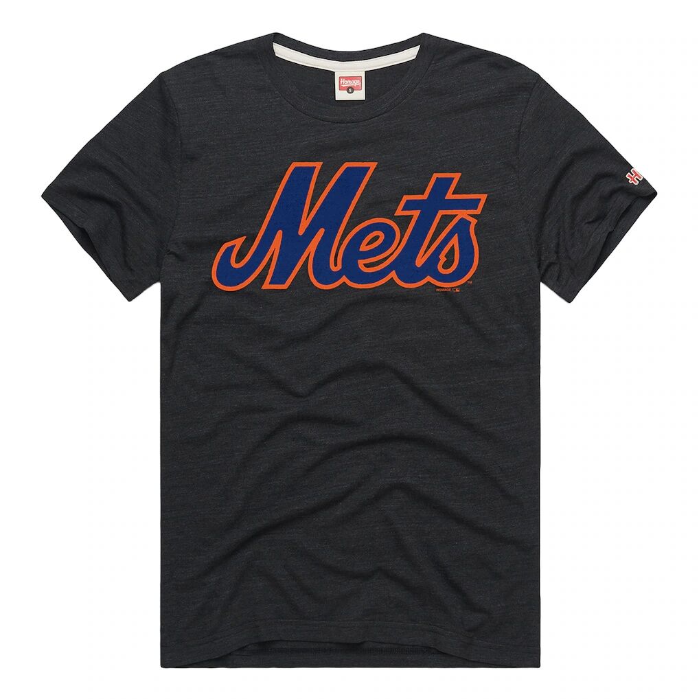 New York Mets Homage Hyper Local Tri-Blend T-Shirt