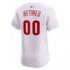 Philadelphia Phillies Nike Home Elite Pick-A-Player Retired Roster Jersey - White - Detail View
