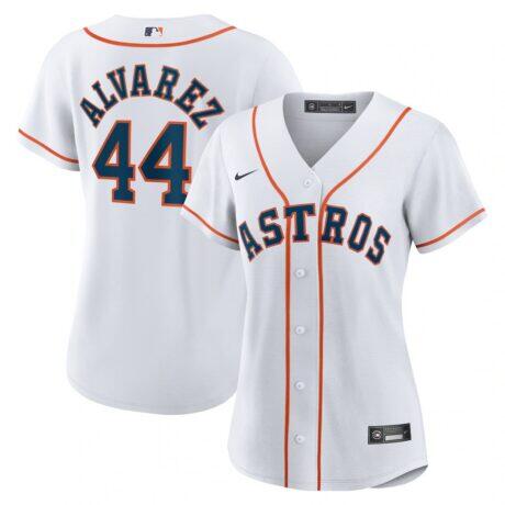 Yordan Alvarez Houston Astros Nike Women's Home Replica Jersey - White - Front View
