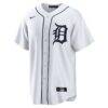 Casey Mize Detroit Tigers Nike Home Replica Jersey - White - Side View