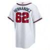 Daysbel Hernandez Atlanta Braves Nike Home Replica Jersey - White - Detail View