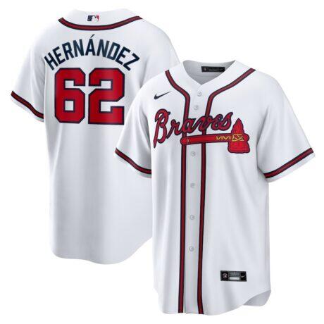 Daysbel Hernandez Atlanta Braves Nike Home Replica Jersey - White - Front View