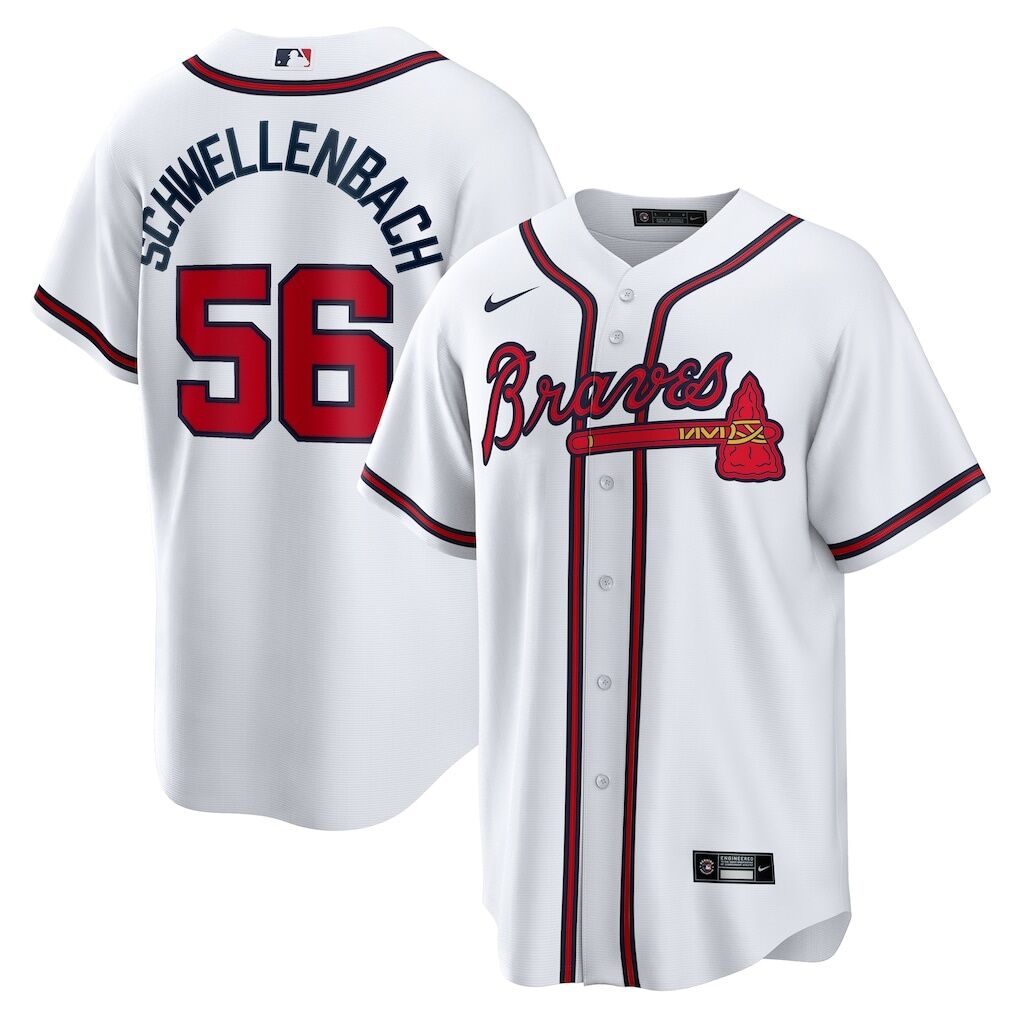 Spencer Schwellenbach Atlanta Braves Nike Home Replica Jersey