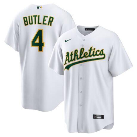 Lawrence Butler Athletics Nike Home Replica Jersey - White - Front View