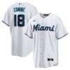 Griffin Conine Miami Marlins Nike Home Replica Jersey - White - Front View