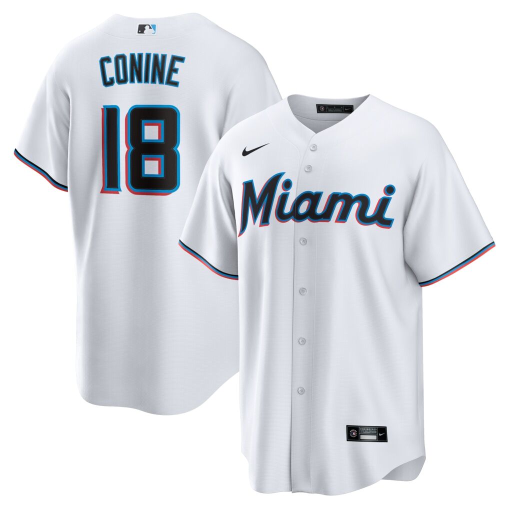 Griffin Conine Miami Marlins Nike Home Replica Jersey