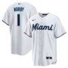 Connor Norby Miami Marlins Nike Home Replica Jersey - White - Front View