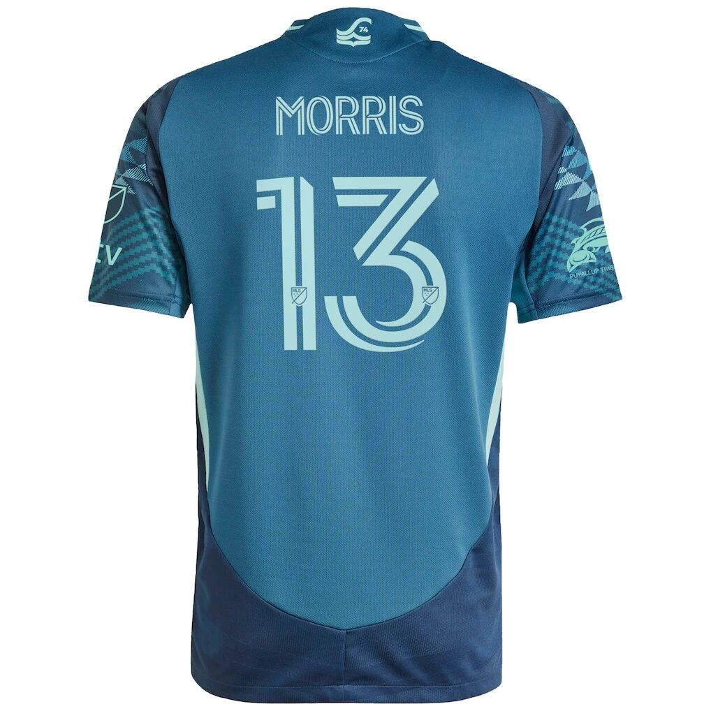 Jordan Morris Seattle Sounders FC adidas 2025 The Salish Sea Kit Authentic Player Jersey
