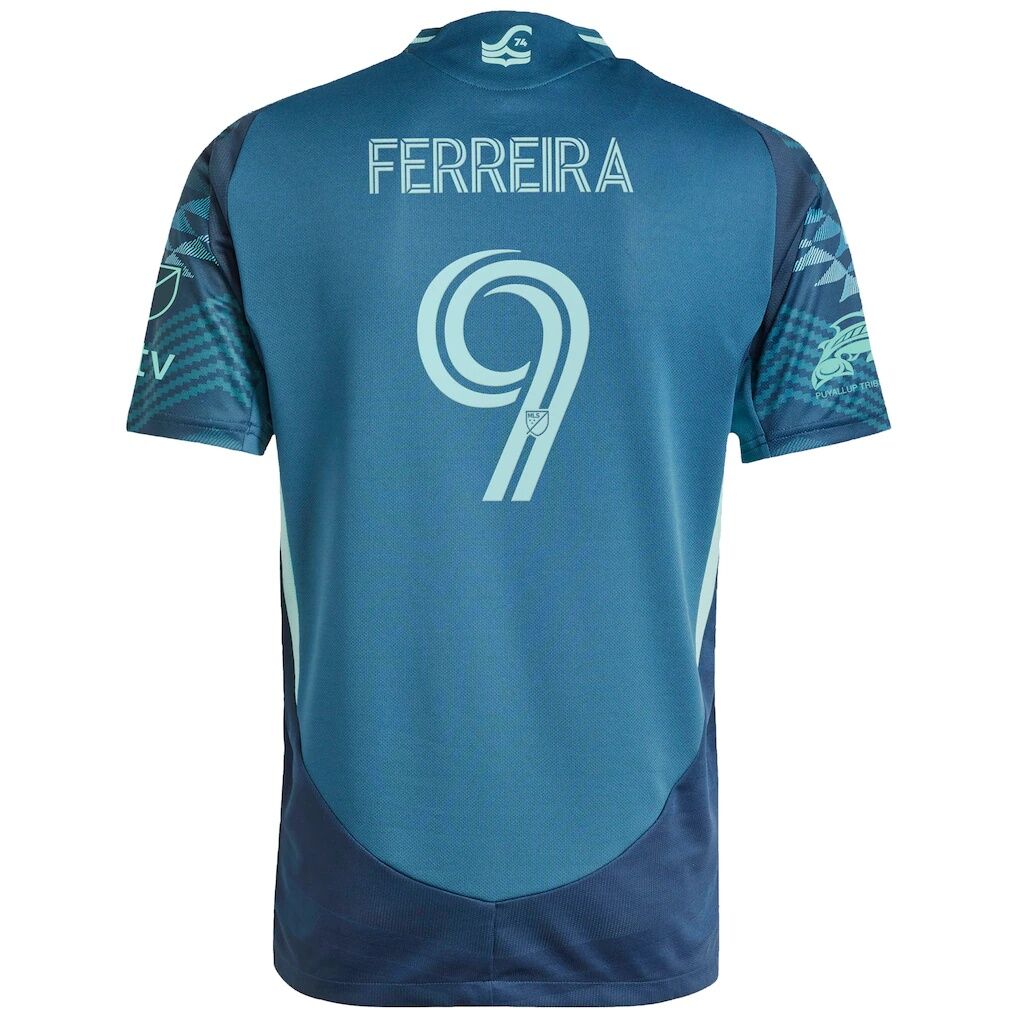 Jesus Ferreira Seattle Sounders FC adidas 2025 The Salish Sea Kit Authentic Player Jersey