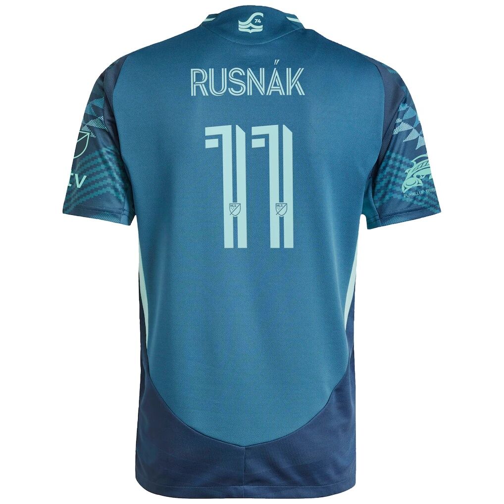 Albert Rusnak Seattle Sounders FC adidas 2025 The Salish Sea Kit Authentic Player Jersey
