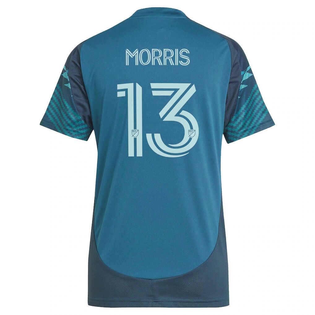 Jordan Morris Seattle Sounders FC adidas Women's 2025 The Salish Sea Kit Replica Player Jersey