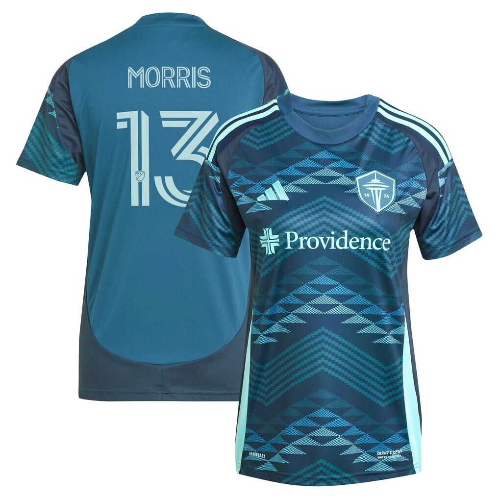 Jordan Morris Seattle Sounders FC adidas Women's 2025 The Salish Sea Kit Replica Player Jersey